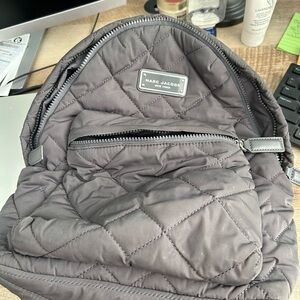Marc Jacobs Quilted Gray Backpack